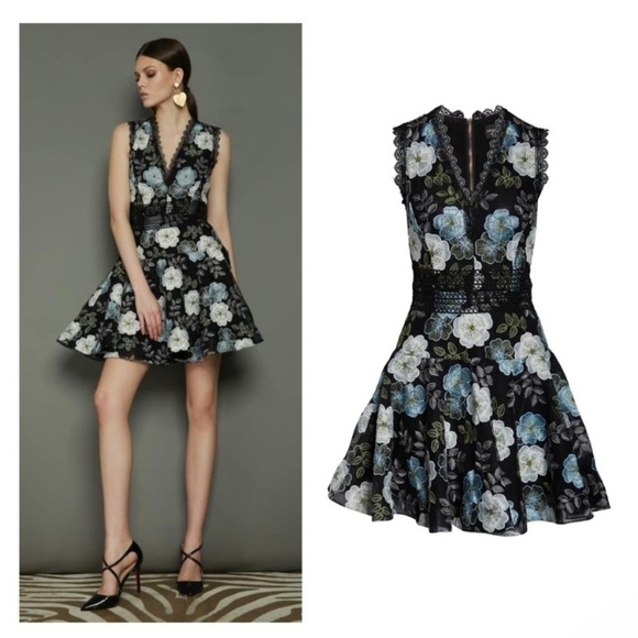 Bronx and Banco Dresses & Skirts - Bronx and Banco Palette Womens Mesh Embroidered Cocktail Dress